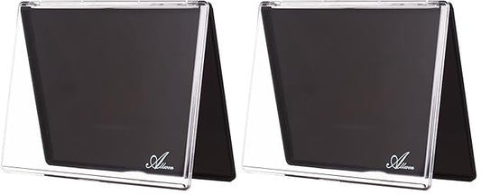 Allwon Large Empty Magnetic Transparent Plastic Makeup Palette for Eyeshadow Lipstick Blush Powder (Pack of 2)