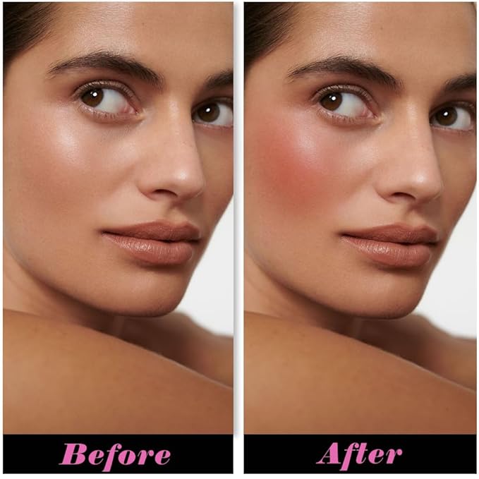 Single Matte Cheeks Face Cream powder Blush Makeup Palette, Bronze Brown Singles Blushes for Older Women, Monochrome Highly Pigmented Daily Evening Girls Blush Gift, Rubor en Polvo, 06