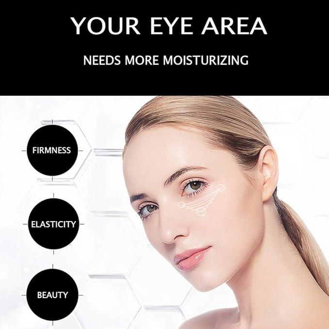 VENZEN Gold Moisturizing Eye Cream Anti Aging Anti Wrinkle Shade Dark Circles Shine Serum Glycerin Delicate Hyaluronic Acid 15g