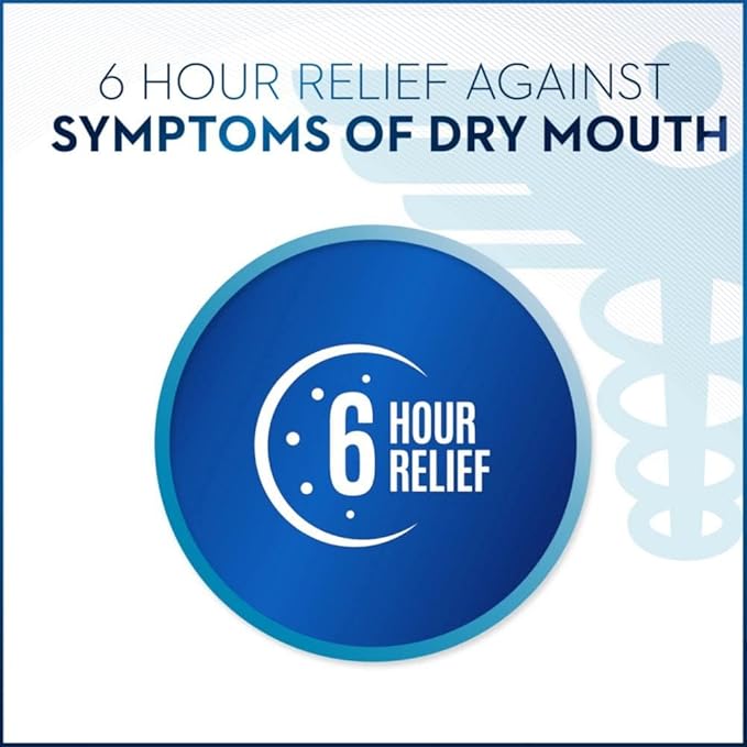 Oral-B Dry Mouth Oral Rinse Mouthwash, Moisturizing Mint, 16 Fl Oz