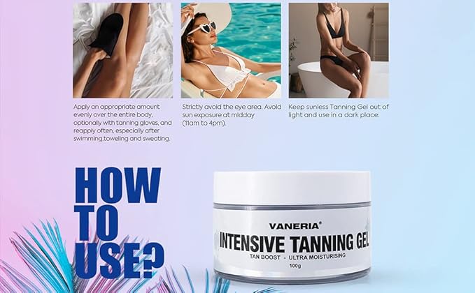 VANERIA Self Tan Gel,Medium Brown