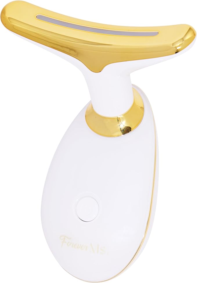 Red Light Therapy Face Massager Tool - with 7 LED Colors - Skin Care Beauty Device for Neck and Facial Tightening and Lifting