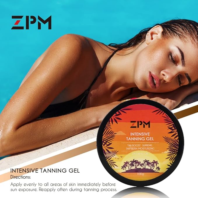 Tanning Lotion, Accelerator Tanning Cream Self Tanner Gel for Outdoor & Indoor Skin Tanning SunBeds, Intensive Powerful Tan-boosting Butter, Achieve Brown Natural Tan Skin,100g (Watermelon)