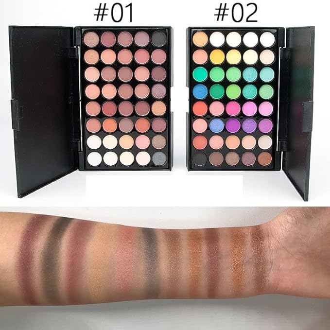 40 color Highly Pigmented Eye Makeup Palette, Matte