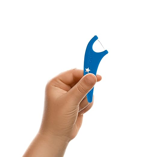 GUM Crayola Kids Flossers with Fluoride - Designed for Little Hands - Fun Grape Flavor - Easy to Use Kids Floss Picks for Children Ages 3+, 40 Count (Pack of 6)