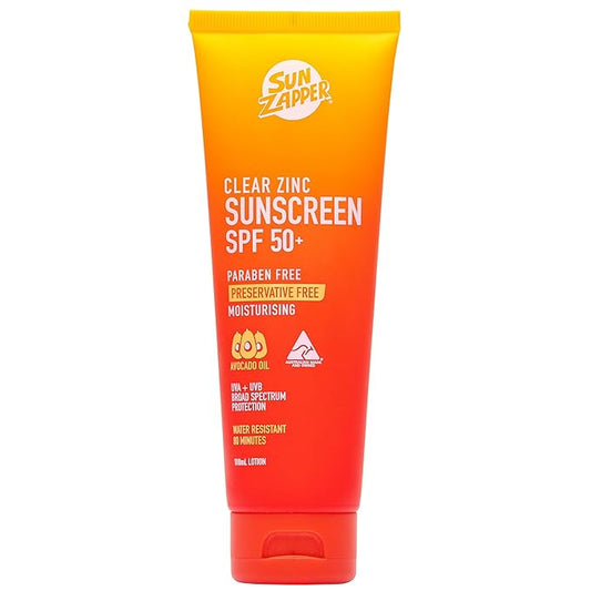 Sun Zapper Clear Zinc Sunscreen SPF 50+ 3.4 oz (100mL)