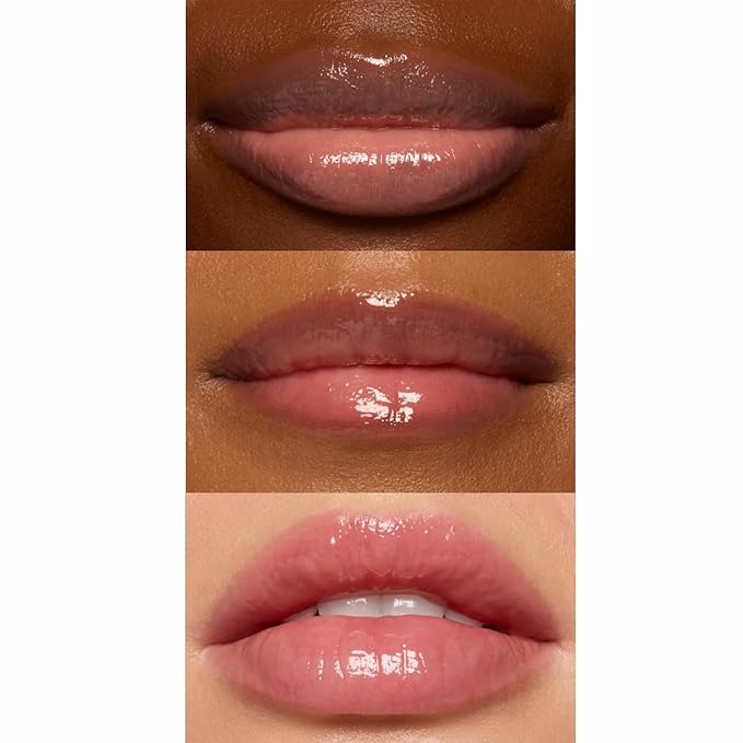 Deep Hydrating Lip Butter Balm | Plump & Nourish with Shea Butter, Vitamin E, Peptides & Hyaluronic Acid | Vegan, Non-Sticky, Anti-Aging Lip Treatment Care | 2-Pack (Clear-Unscented)