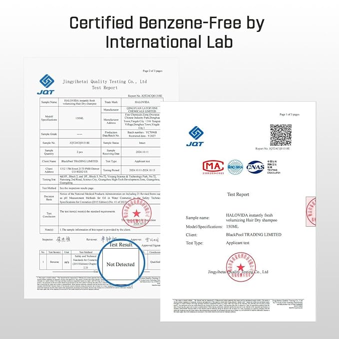 Dry Shampoo for Women, Dry Scalp Shampoo Spray for Dark Hair Leaves No White Residue, Absorb Oils, Volumizing & Refresh Hair for 72 Hours, 5.07 Fl Oz((Pack of 2)