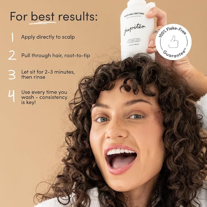 Jupiter, Physician-Formulated Scalp Balancing Conditioner for Dry, Itchy, Oily, Flaky Scalp, Sulfate-Free, Natural Fragrance, Vegan, Color-Safe, & Paraben-Free Conditioner for Women & Men