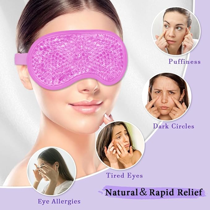 Cooling eye mask and silky