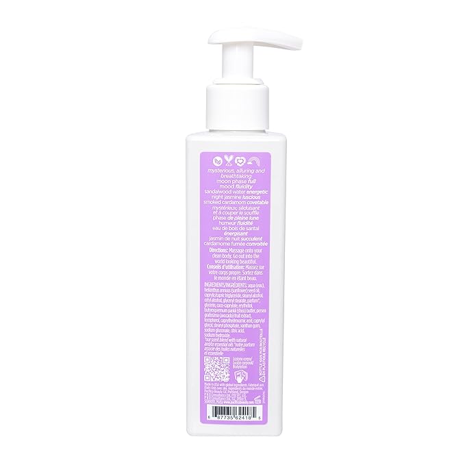 Pacifica Neon Moon Body Lotion – Alluring Sandalwood, Jasmine & Cardamom Scent, Lightweight Hydrating Lotion with Shea Butter & Avocado Oil, Nourishing Non-Greasy Moisturizer, Vegan & Cruelty-Free