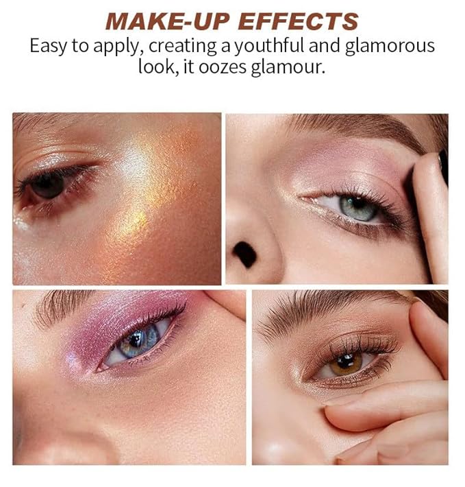 12 Colors Mini Glitter Eyeshadow Makeup Palette, Sexy Purple Shimmer Blush Highly Pigmented, Waterproof&Long Lasting paletas de sombras para de ojos, Quick Create a Flawless Look (03)