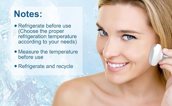 2 Pack Ice Roller for Face and Eyes, Facial Roller Device for Women, Ice Wand for Different Skin