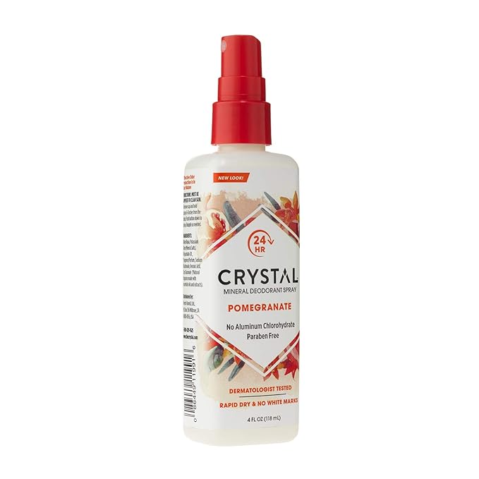 Crystal Mineral Deodorant Spray, Pomegranate, 4.0 oz (Pack of 12)