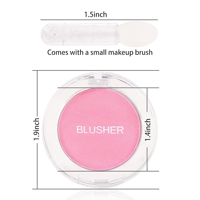 Boobeen Single Color Blush Face Blush Palette Matte Lightweight (#02)