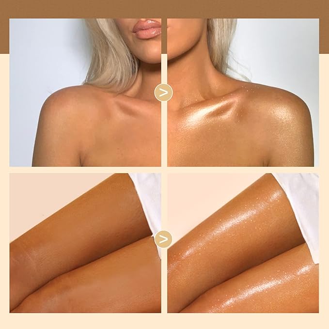40ml Body Shimmer Oil,Liquid Body Illuminator, Waterproof Moisturizing 40ml