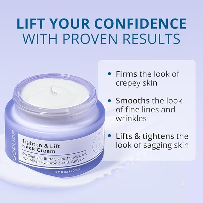 goPure Tighten and Lift Neck Cream- Clinically Tested