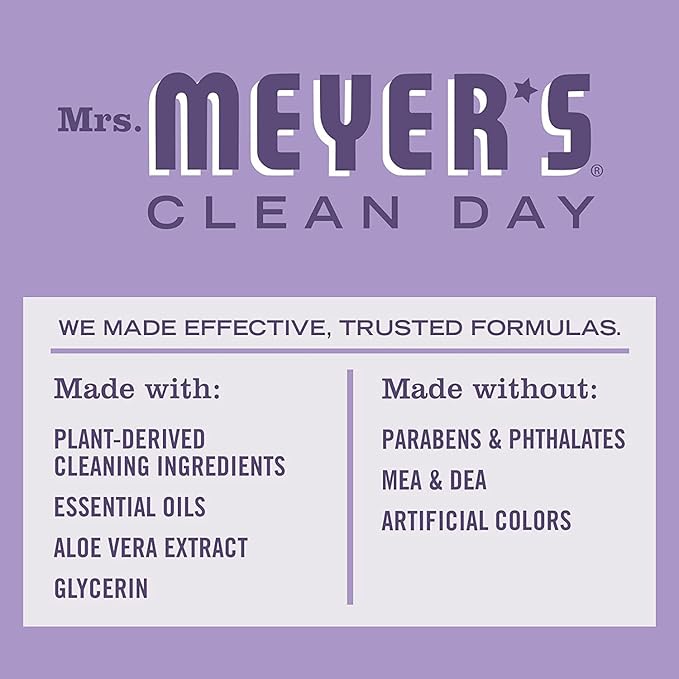 MRS. MEYER'S CLEAN DAY Variety Pack 1 Mrs. Meyer's Liquid Hand Soap Lilac 12.5 OZ, 1 Mrs. Meyer's Dish Soap, Daisy 16 OZ, 1 CT