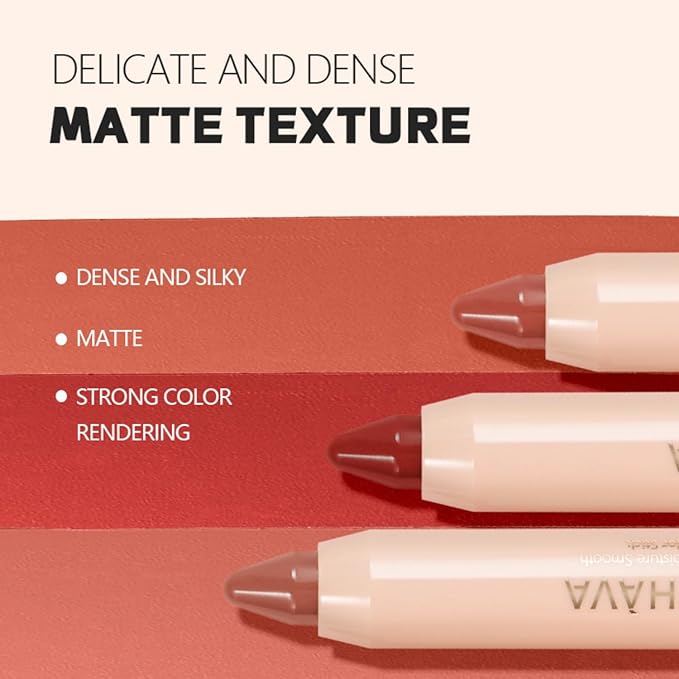 8 Colors High Pigmented Smooth Matte Lip Liner Pencil, Waterproof Velvet Lipstick Pen, Professional Lip Liner for Girls and Women (07)