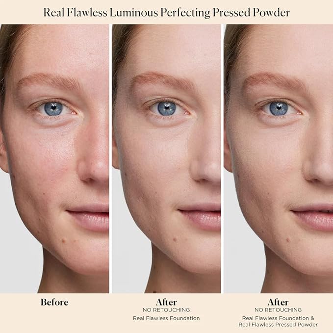 Real Flawless Luminous Perfecting Pressed Powder - Translucent 0. Powder 23 oz
