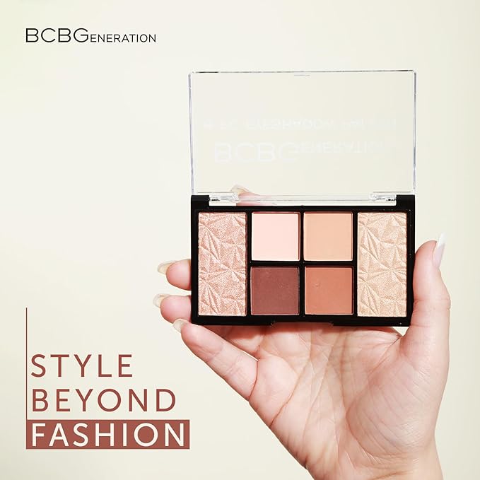 Natural Complete Eye and Lip Set - Includes Eyeshadow Palette, Eye Liner, Mascara, Lip Oil - 4 pcs