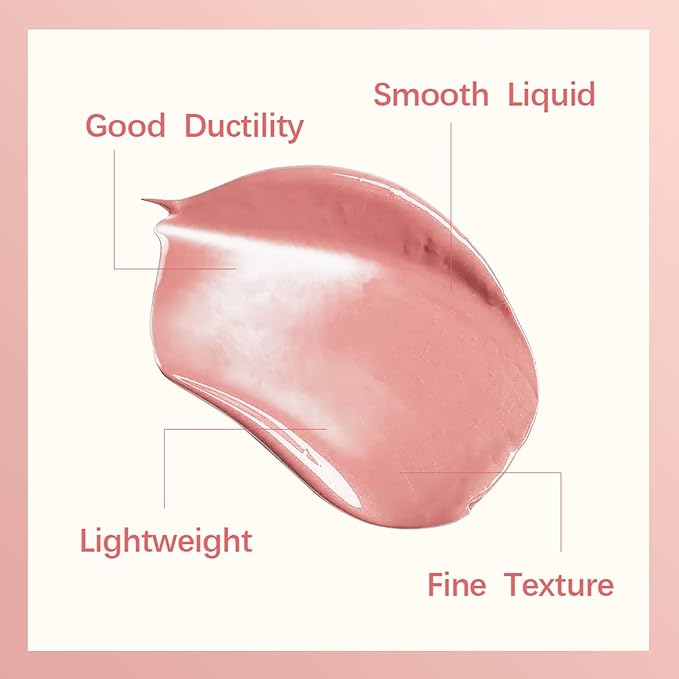 Erinde 2 Colors Liquid Highlighter and Blush Set,