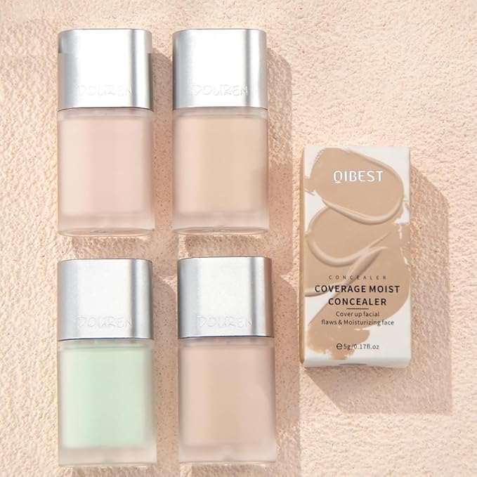 AKARY Moisturizing Precision Concealer, Lightweight & Breathable Cover-up Cream Moist Concealer, Cover Dark Circles Multi-Use Camouflage Cream, Creamy Texture Full Coverage Conceals(01#Pinkish White)