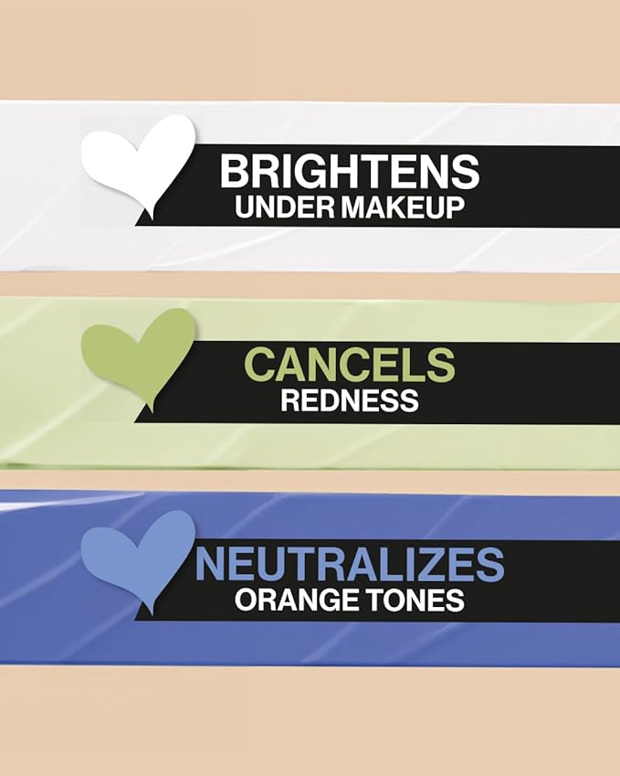 wet n wild Photo Focus Care Color Corrector, Niacinamide-Infused, Seamlessly Buildable for All Skin Types, Lightweight Formula for Flawless Correction, Vegan & Cruelty-Free - White (Pack of 3)