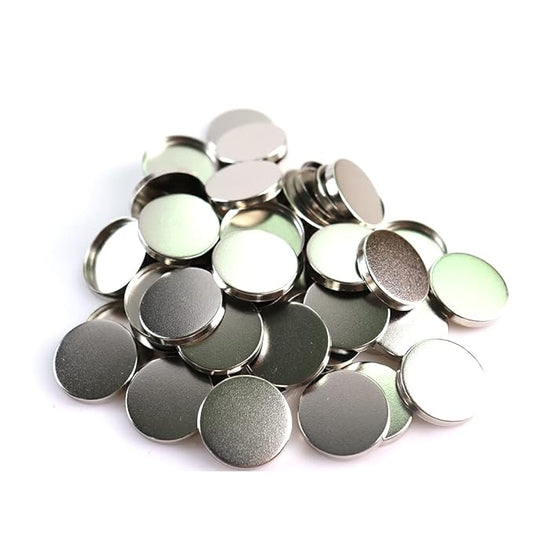 50 Pcs Empty Round Metal Pans, Makeup Palette