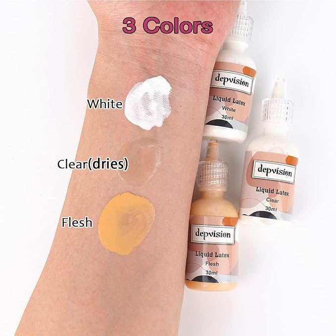 Depvision Liquid Latex 3 Colors Set White Fresh 30ml