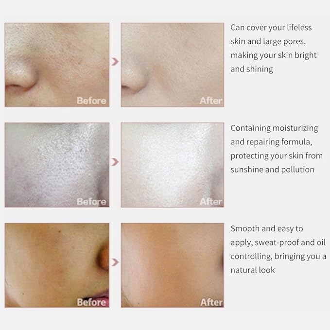 Sonew BB Cream Bare Makeup Concealer Light/Medium Skintones for Face Moisturizer Cover Up Skin Flaw Isolation Dust UV(Beige)