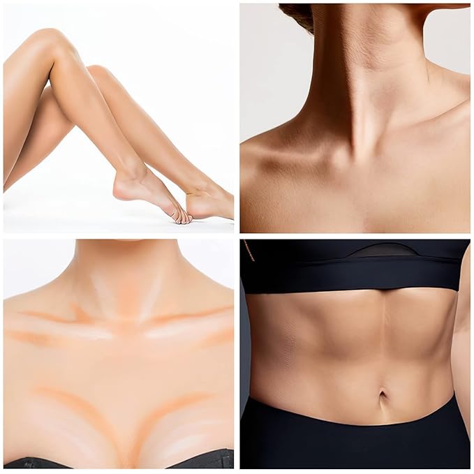 FOCALLURE 2 in 1 Cream Bronzer and Highlighter Pen,MOCHA CHIFFON