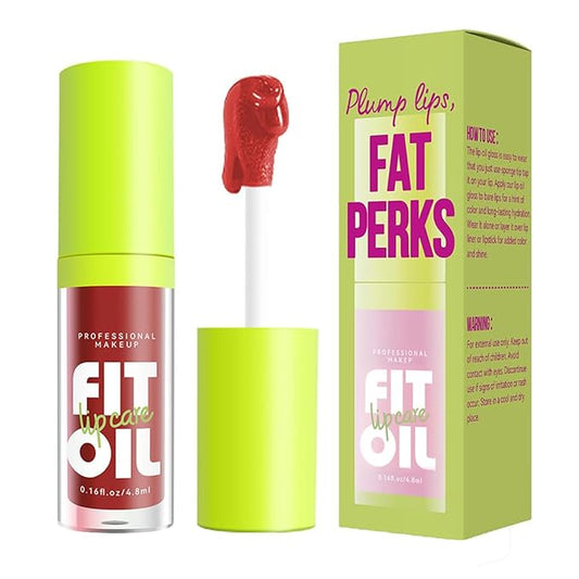 8 Colors Lip Oil Glaze - Hydrating Glow Oil With Big Brush Head, Shiny Moisturizing Gloss, Long Lasting Non-sticky Fresh Transparent Tinted Plumping Oil (# 07)