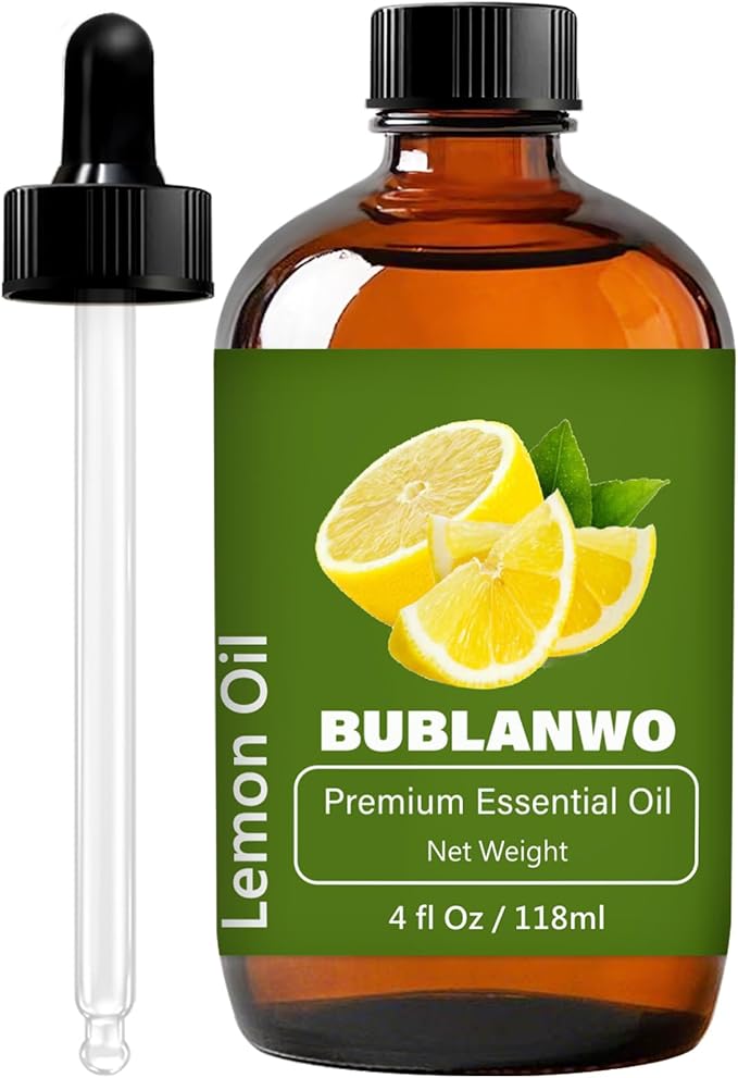 Lemon Essential Oil for Hair Scalp Massage 100% Pure and Natural Massage Aromatherapy 4 Fl Oz 118ML