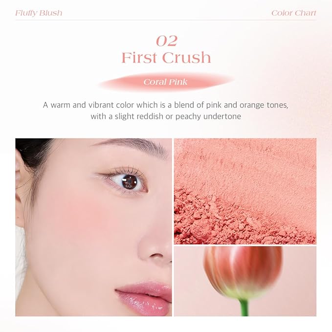 Dr.Althea Dear.A Fluffy Blush -An airy, long-lasting pressed First Crush)