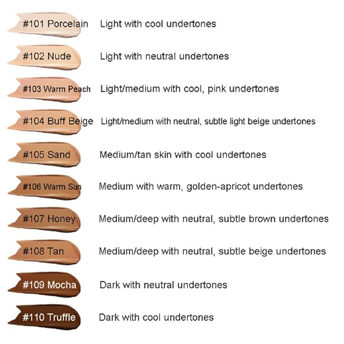 2Pcs Liquid Foundation Full Coverage 24HR Matte Oil Top (1pcs-103) 30ml