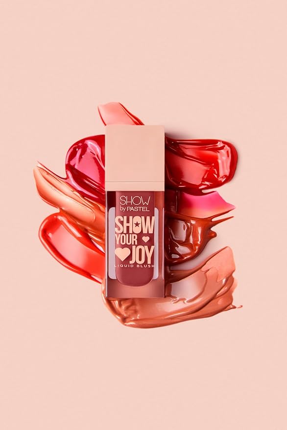 Show Your Joy Liquid Blush 55 | Dewy Finish | Natural Looking | Clean Beauty | Moisturize The Skin Up to 24 Hours | Cruelty-Free | Natural and Fresh Looking | 0.141 fl.oz.