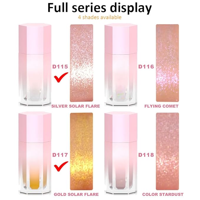 evpct Light Liquid Face Highlighter Makeup Waterproof Long Cheeks Eye