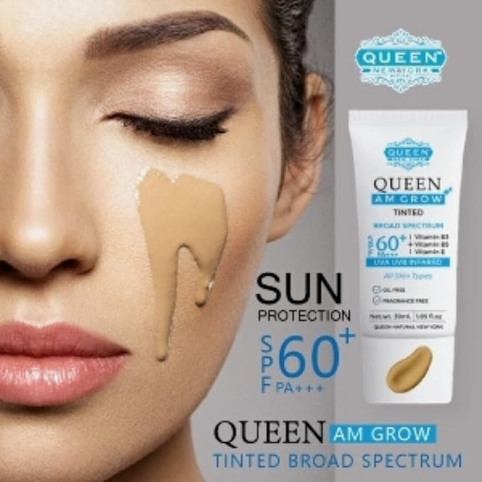 QUEEN AM GLOW | TINTED SunScreen SPF 60 of 1)
