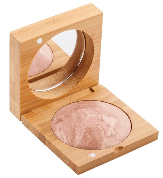 Antonym Cosmetics Baked Blush for Cheeks Face Powder Makeup Wrinkle Defying Minimize Fine Lines Pores Mattifying Sun Kissed Tan Contour (Rose)