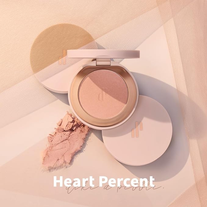 Heart Percent Dote on Mood Glow Blush, Smooth Rose Plush)