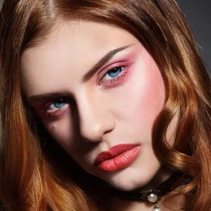 Mysense Liquid Blush Makeup Wand, Soft Cream Blush for Cheeks Tint, Matte Blush Contour Wand with Cushion Applicator, Dewy Finish, Weightless, Fresh Natural-Looking, 103 Rosa-Cool Pink, 0.34fl.oz