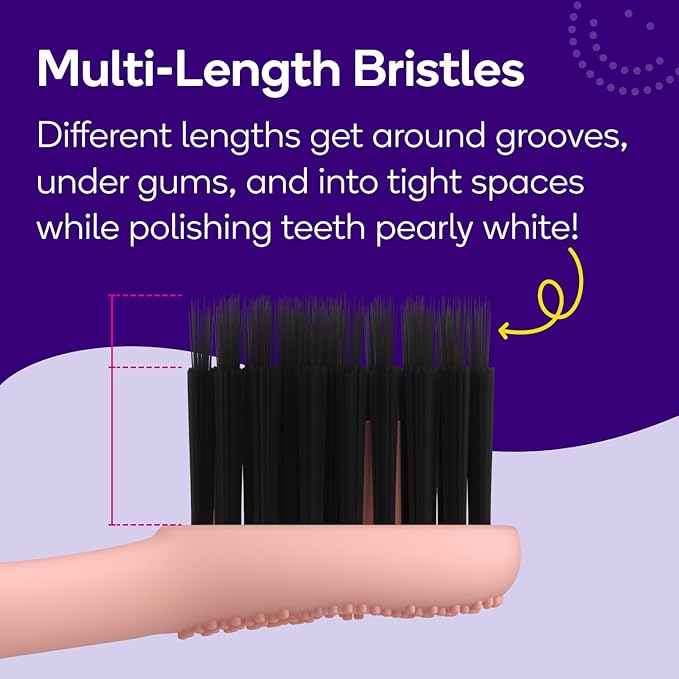 BURST Pro Sonic Electric Toothbrush Genuine Replacement Heads (Rose Gold/3 Pack) | Soft Bristles for Deep Clean, Stain & Plaque Removal