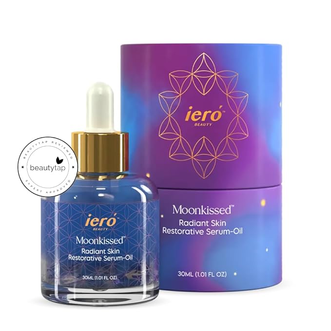 ieró Beauty Moonkissed Radiant Skincare Restorative Serum Oil | Face Moisturizer | Hydrating Face Oil | Anti Aging | Restore Suppleness | All Skin Types | Paraben & Silicone Free, 1 FL OZ/30ML