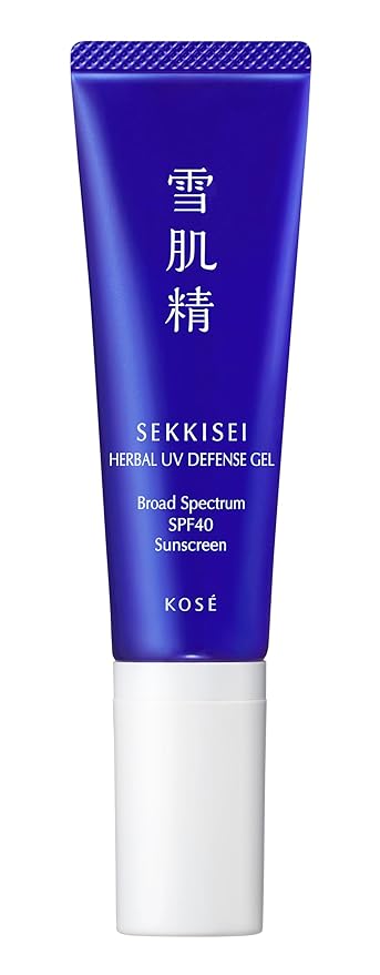 SEKKISEI Herbal UV Defense Gel for Face Broad Spectrum Sunscreen, SPF40, 1 Ounce