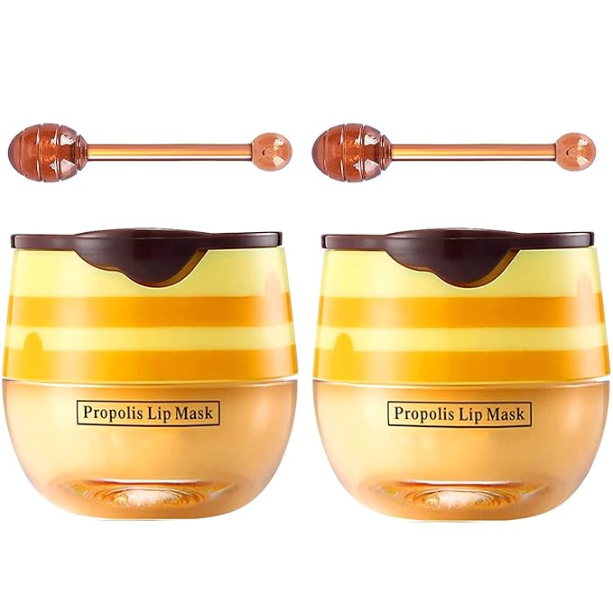 Bee Lip Balm Honey Pot, Strawberry