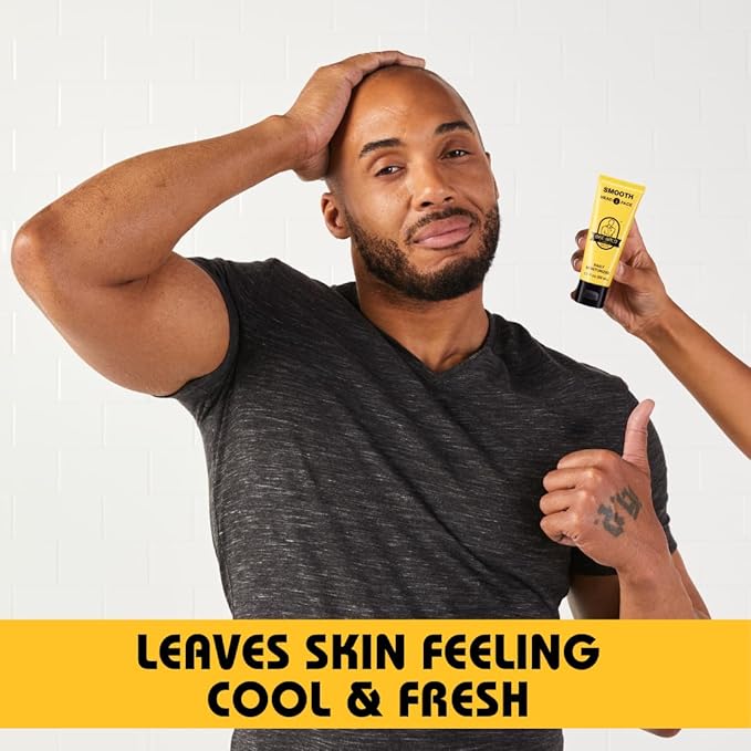 Bee Bald SMOOTH Daily Moisturizer Hydrates & Tones Away Fine Lines, Wrinkles and Dry Patches; Helps Control Oil & Shine to Feel Cool, Fresh and Comfortable, 1.7 Fl Oz