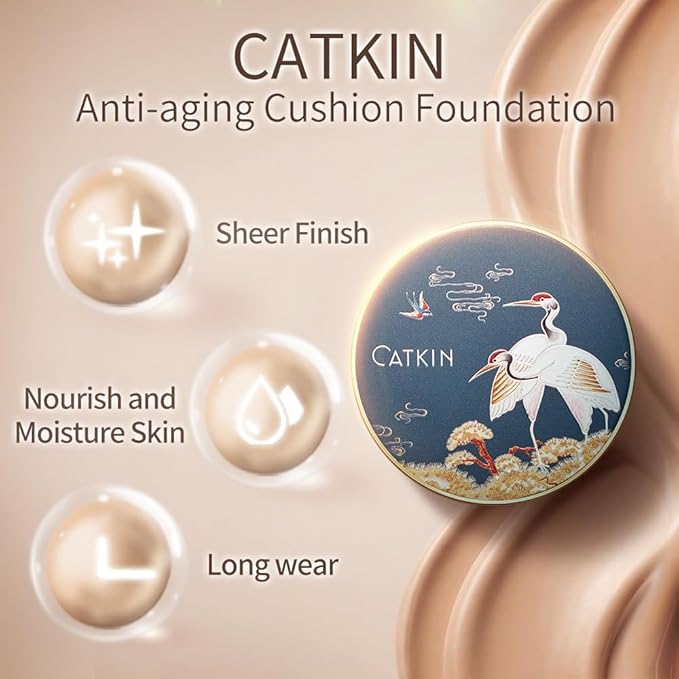 Catkin Phoenix Cushion Foundation Buildable Coverage Anti-Aging Serum 0.46 Oz