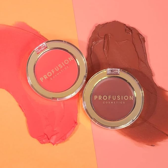 Profusion Cosmetics Cream Blush- Lightweight, Easy-Blend Creamy Texture, Soft, Natural Satin Finish Creating a Natural and Charming Makeup (Hibiscus, 1)