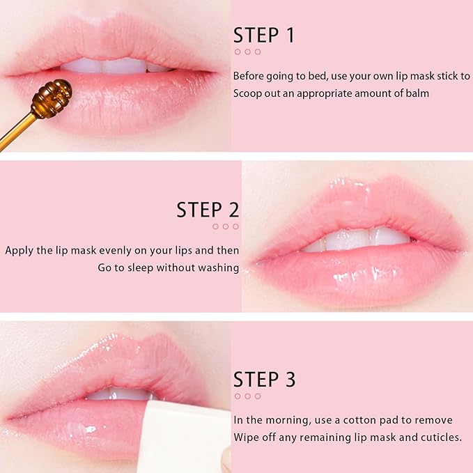 3 PCS Bee Lip Balm Honey Wrinkle